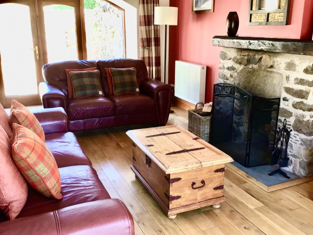 The Old Cart House, Sitting Room with Open Log Fire, Image 6