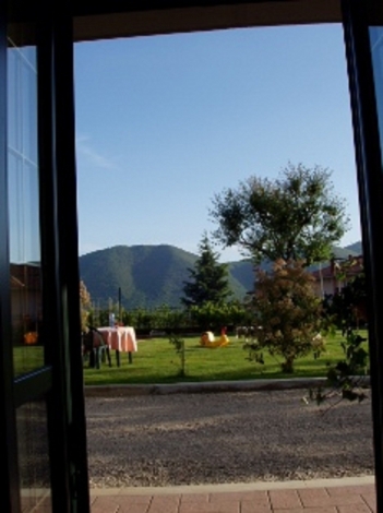 Villa South of Rome, The view from the french door in dining room , Image 11