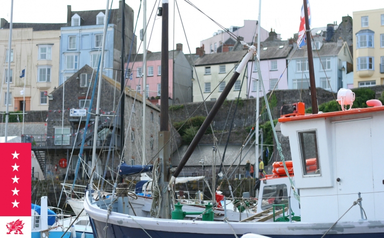 The Granary, Tenby town from the harbour, Image 13