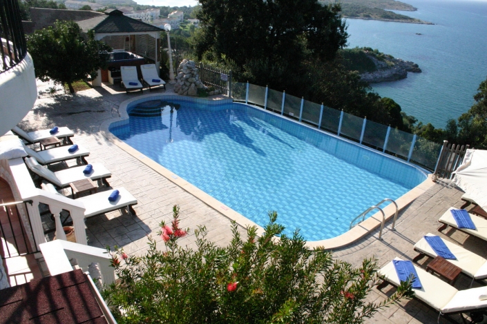 Beach House, Corfu, St Nicholas Beach House pool nad view, Image 8