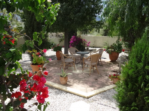 Villa Manolya + Pool, Back garden shaded apperitif area, Image 7