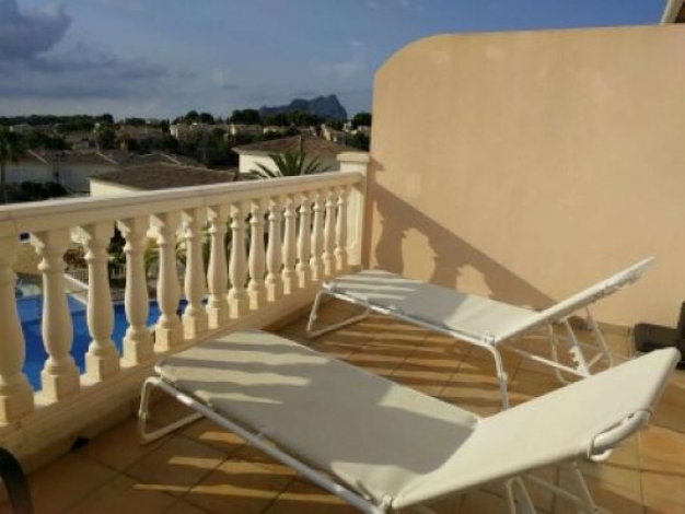 Penthouse Apartment, sunny/shaded terrace with loungers, Image 10